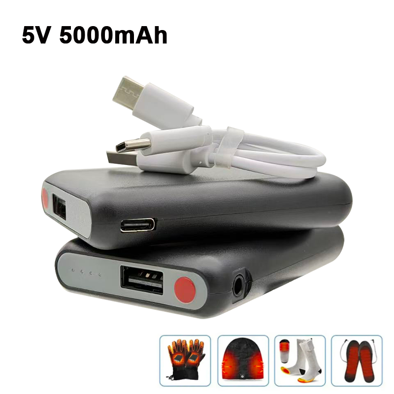 Heated Vest Battery - Baterai Power Bank Isi Ulang USB-C