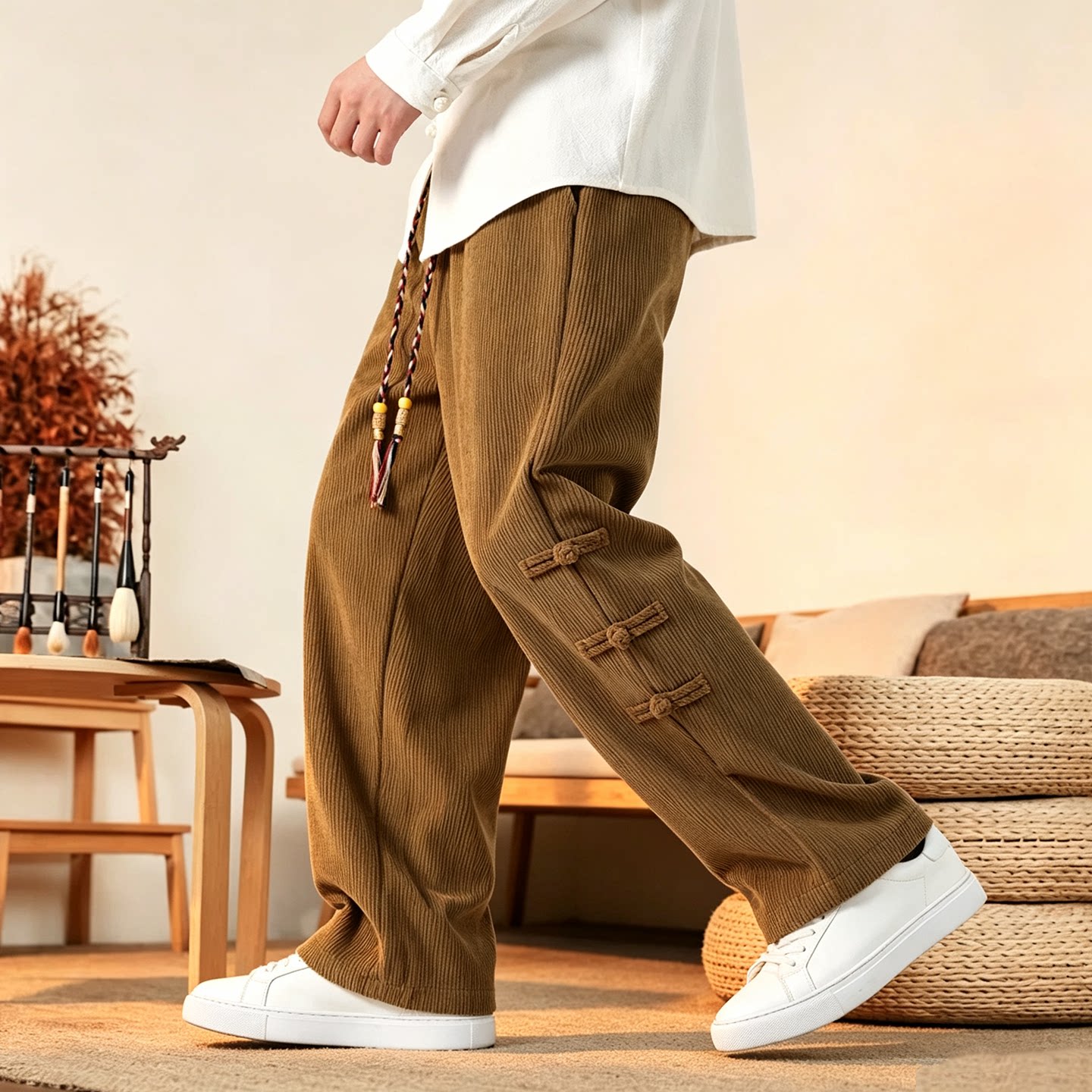 Corduroy Pant Warm - Celana Pria Baru, Celana Corduroy Tebal