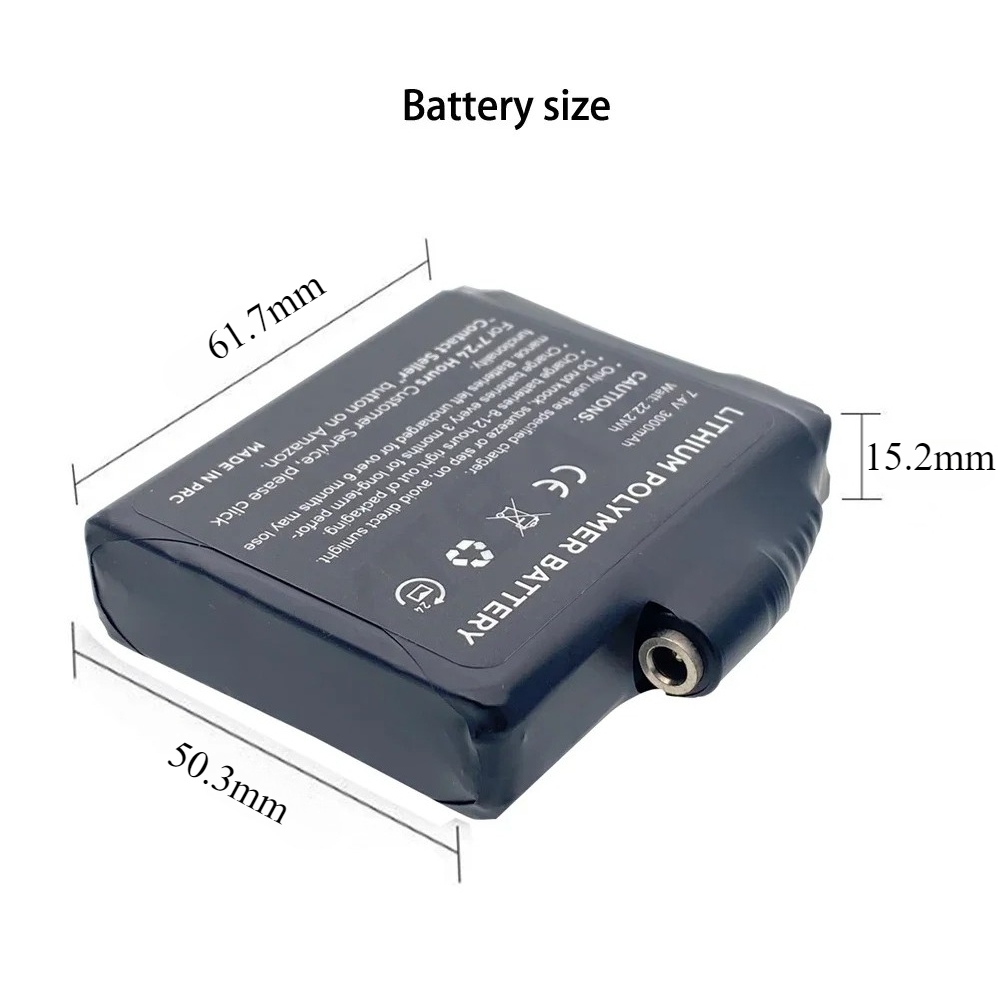Baterai Glove 7.4V 3000mAh Bat - Heated Vest Battery ulasan dan harga