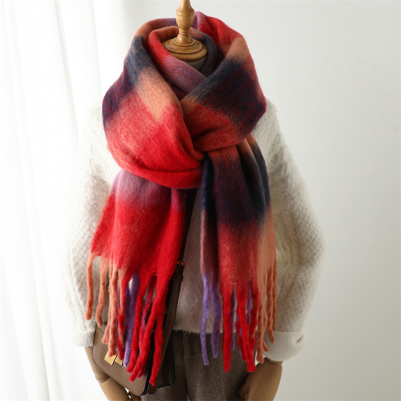 Syal Kotak-kotak Musim Gugur M - Wool Scarf Men ulasan dan harga